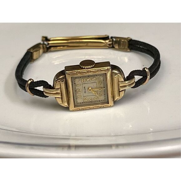 Antique Art Deco Ladies Elgin Wind Up Watch Time Piece 10k Gold Filled. main image 10